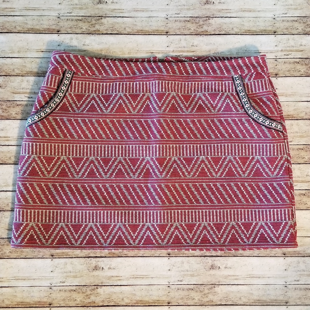 Jacquard A-line Skirt